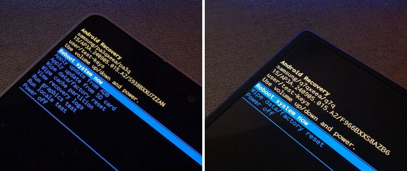 Menu ripristino Android Samsung Galaxy