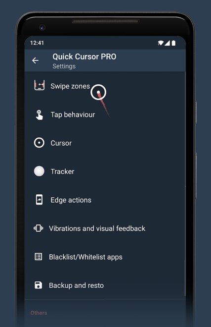 Personalizzazione trackpad Android schermo grande
