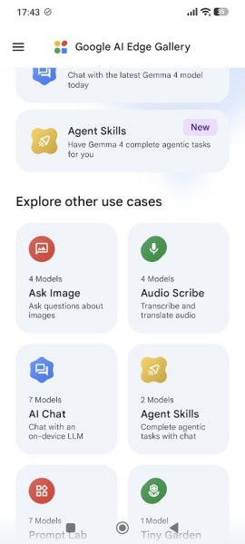 AI in locale su smartphone con Google AI Edge Gallery