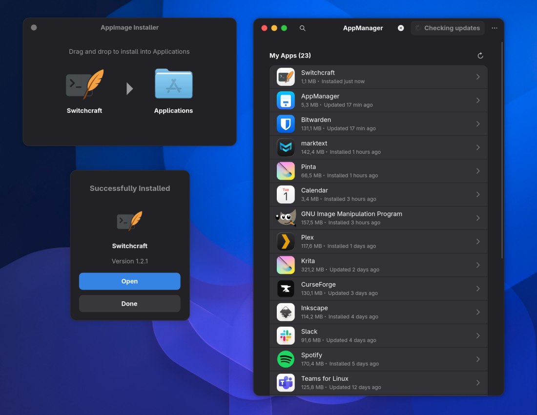 Gestione pacchetti AppImage su Linux con AppManager