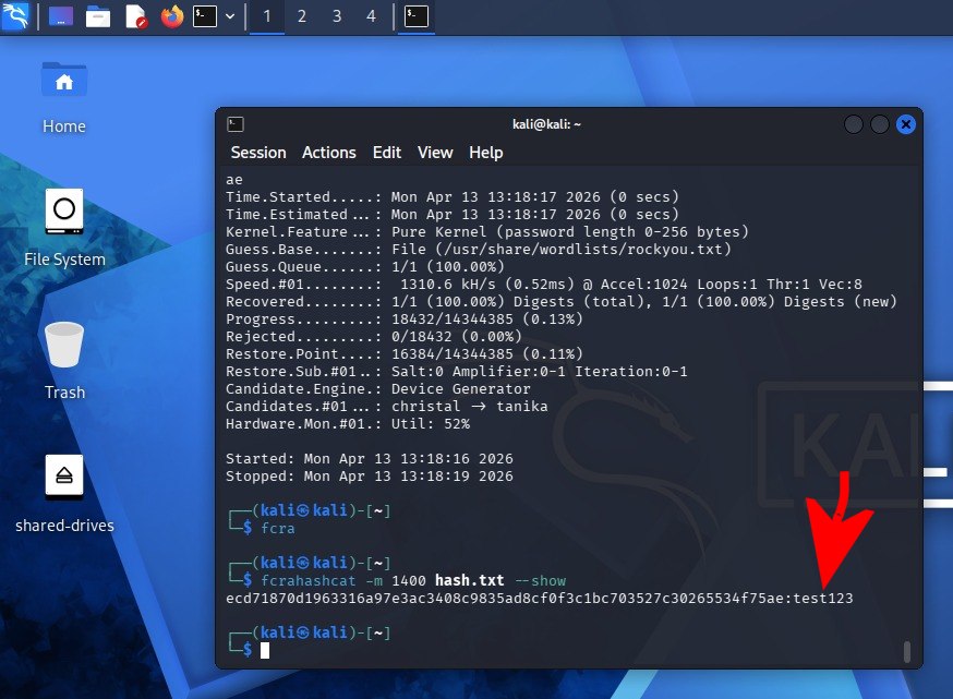 Attacco a dizionario hash password