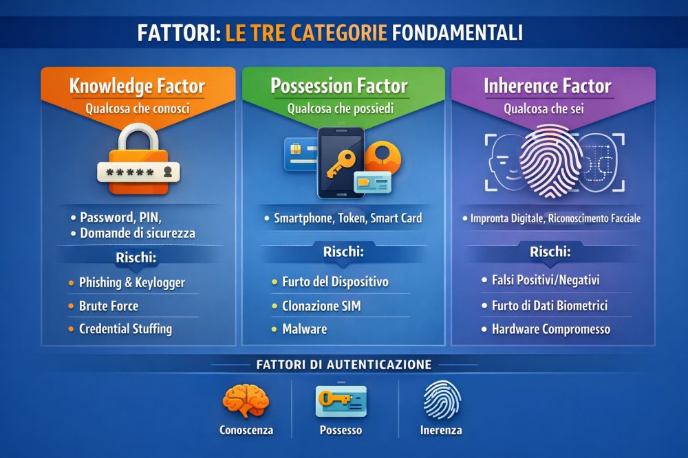 Fattori autenticazione 2FA