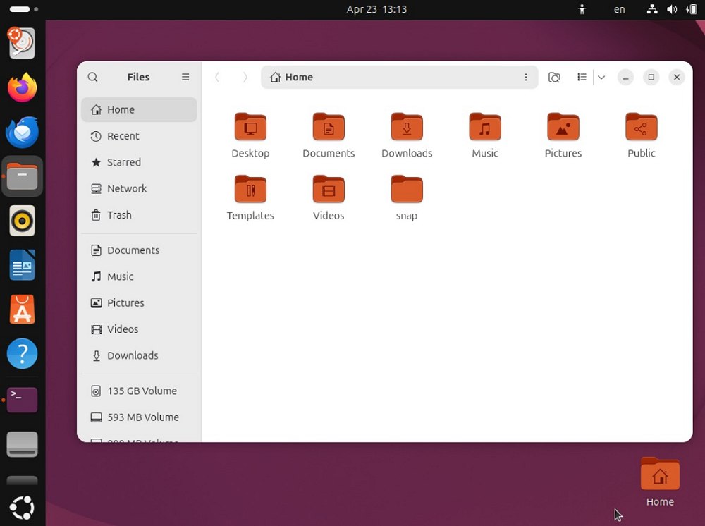 Files file manager Ubuntu 26.04 LTS