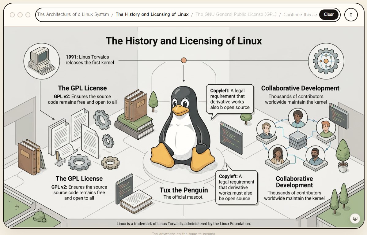 Flipbook storia Linux