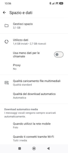 Gestione spazio Android