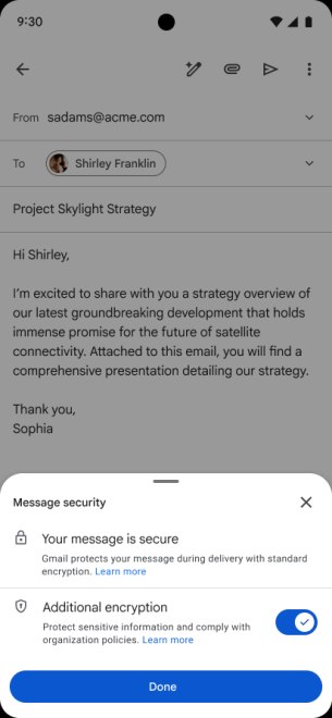 Crittografia messaggi email con Gmail CSE