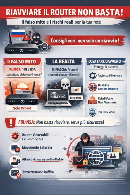 Riavvio router sicurezza attacchi