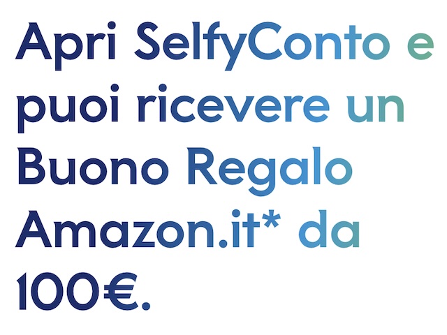 selfyconto promozione amazon