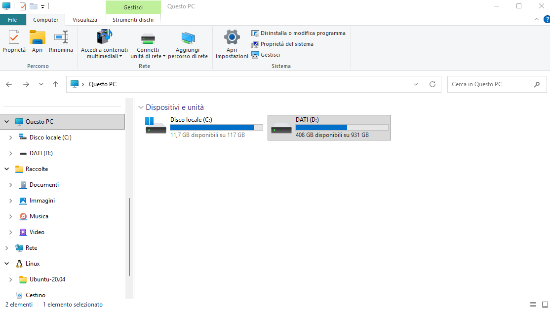 Ripristino vecchio Esplora file Windows 10 in Windows 11