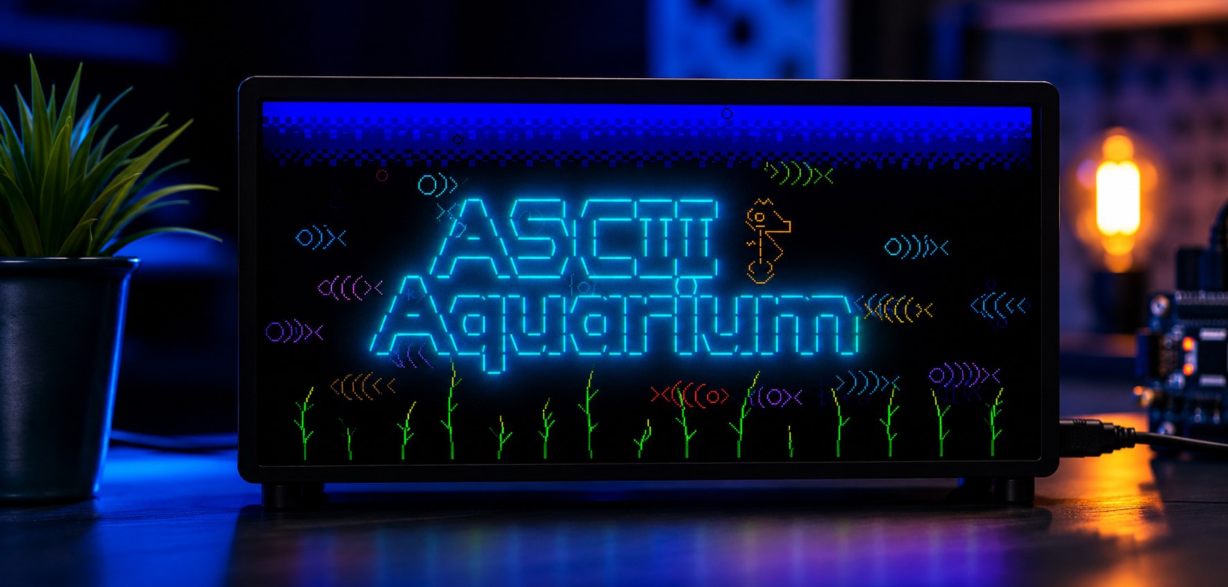 Questo acquario ASCII con ESP32 sta conquistando i maker