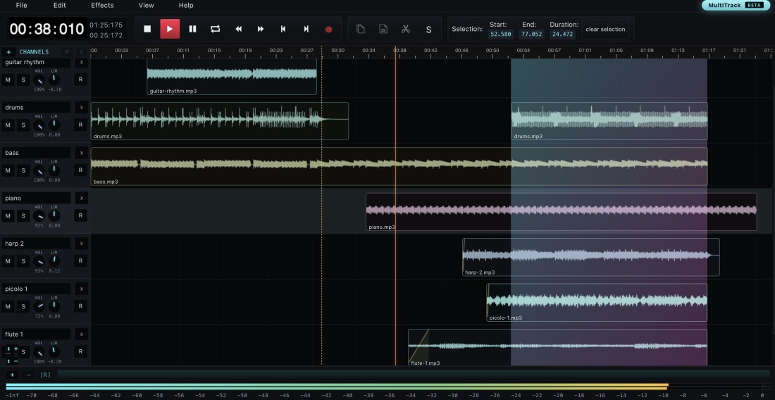 AudioMass interfaccia