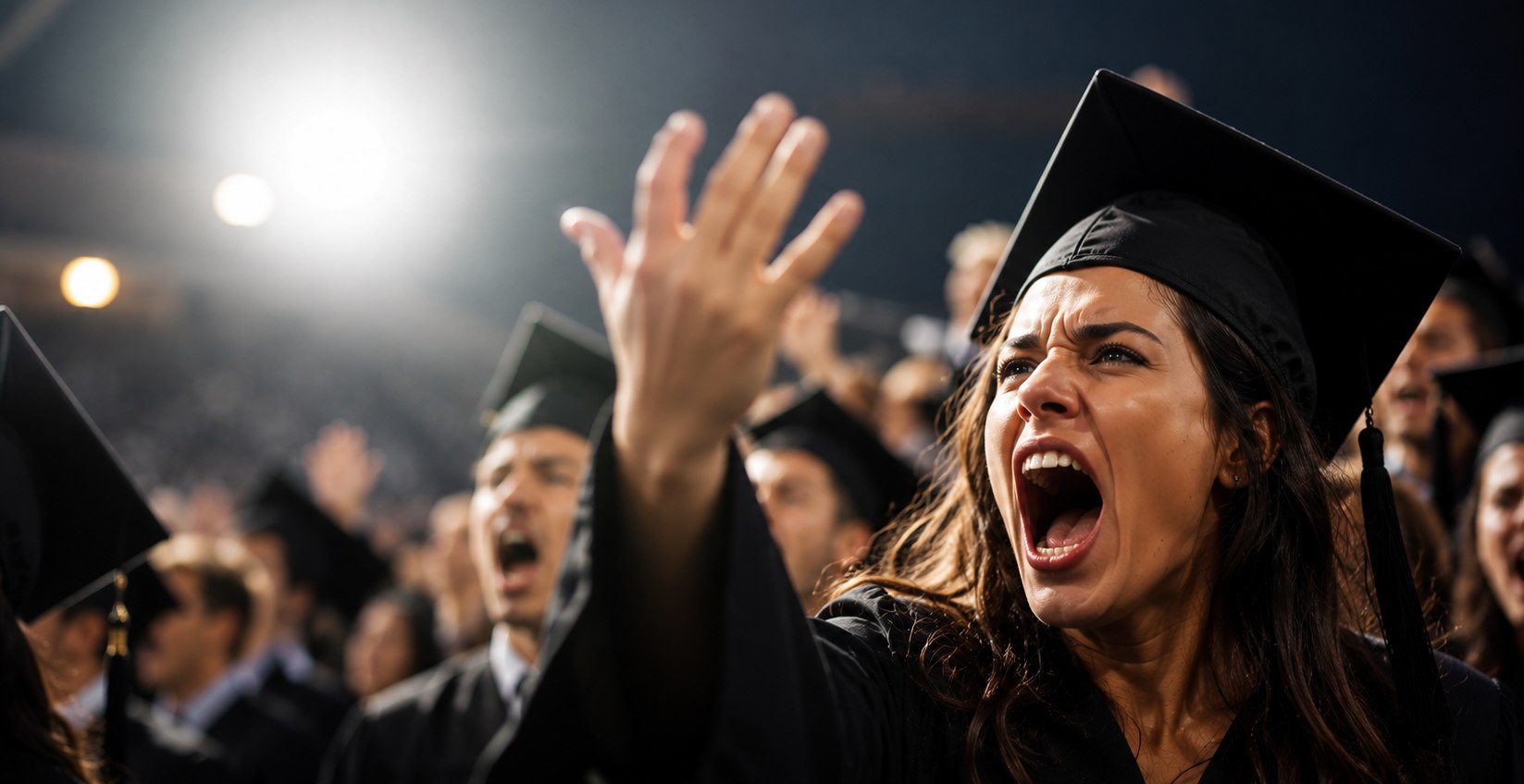 Copertina: AI nuova rivoluzione industriale? Fischi e urla interrompono la cerimonia di laurea