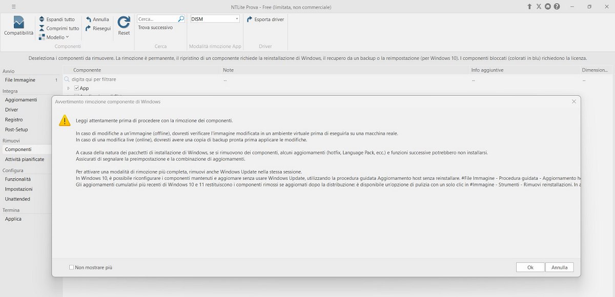 Personalizzazione componenti Windows 11