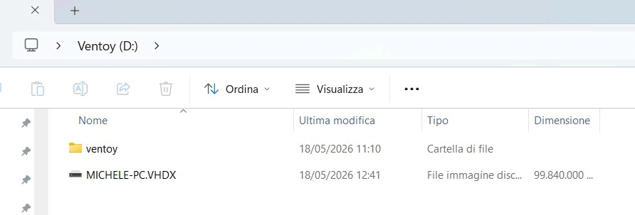 VHDX Windows 11 Ventoy USB