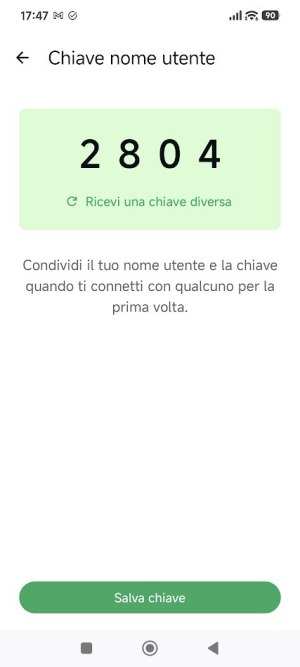 Chiave nome utente WhatsApp