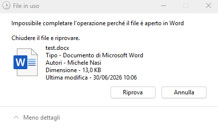File in uso Windows 11