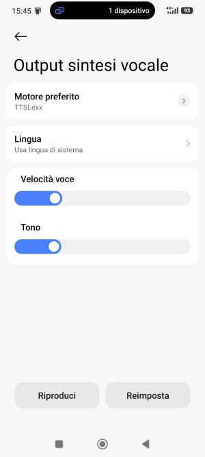 Motore sintesi vocale TTSLexx Android
