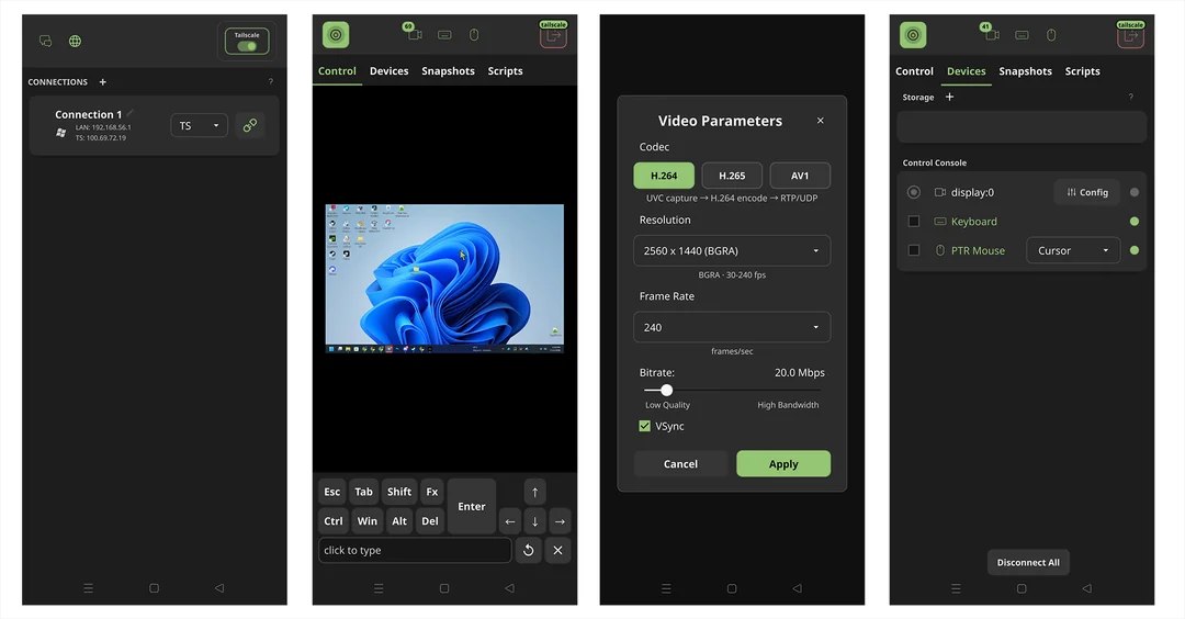 Client accesso remoto USBridge Remote