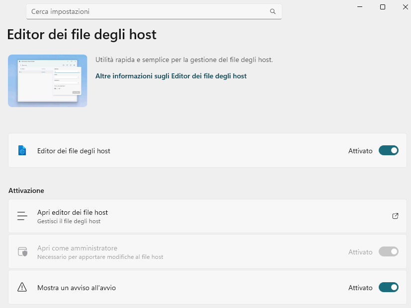 Editor file HOSTS PowerToys Windows 11