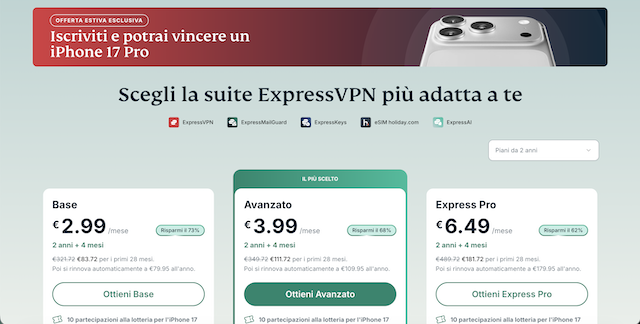 expressvpn offerta