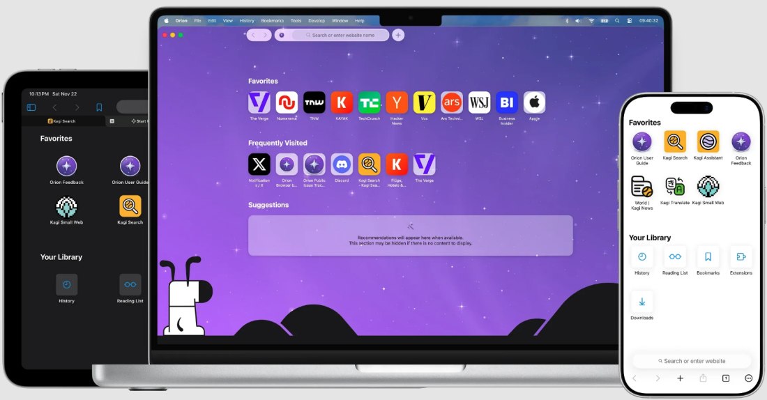 Kagi Orion Browser