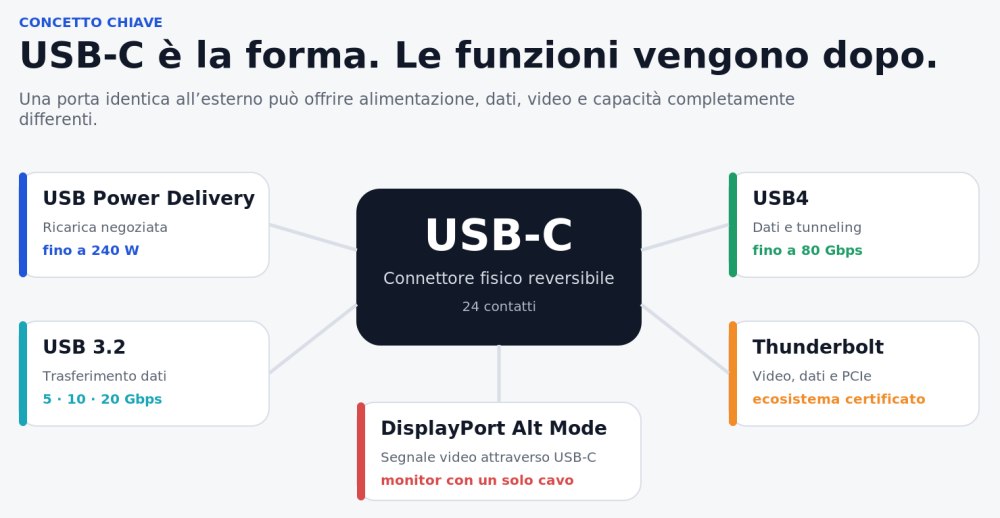 Struttura connettore USB-C