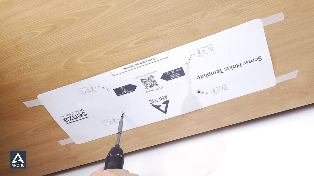 Dima per installazione Under Desk PC ARCTIC