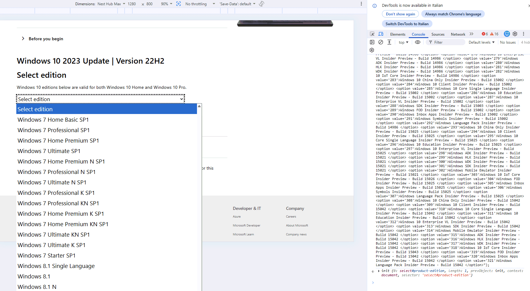 Download edizioni Windows server Microsoft