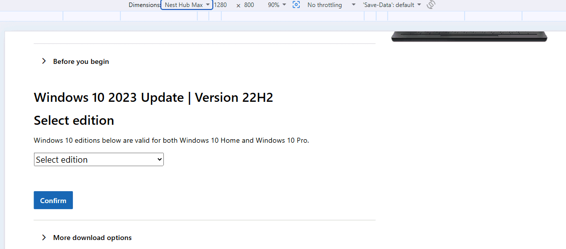 Scelta download Windows 7, Windows 8, Windows 10