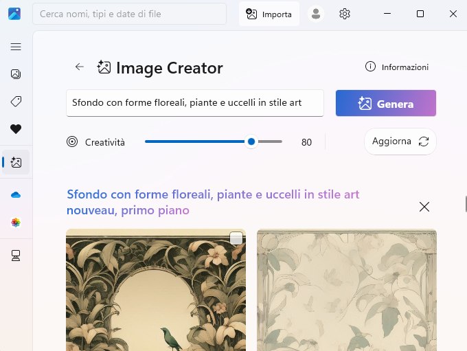 Image Creator Windows 11 app Foto