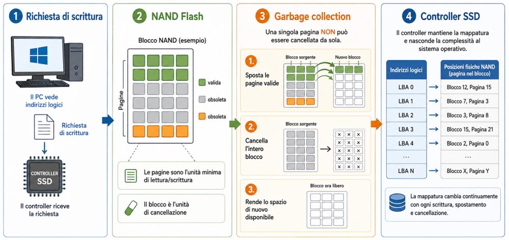 Schema funzionamento NAND Flash