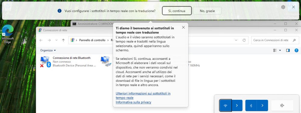 Sottotitoli con traduzione in tempo reale Windows 11
