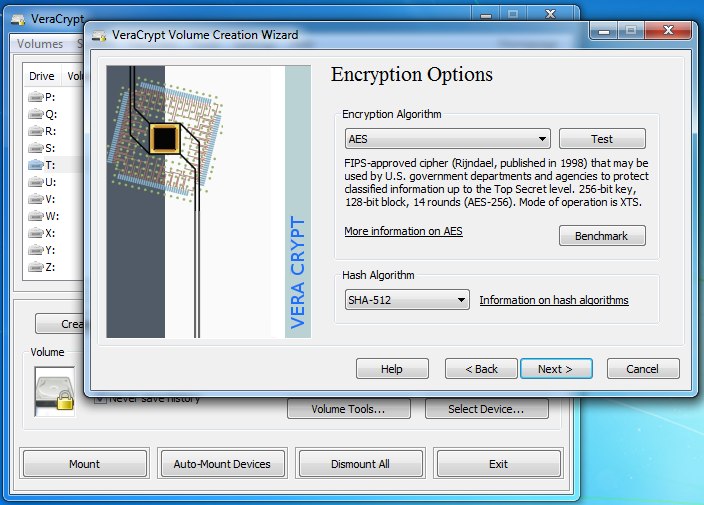 Creazione volume cifrato VeraCrypt