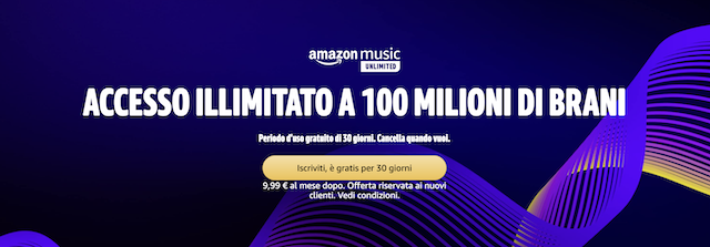amazon music unlimited offerta