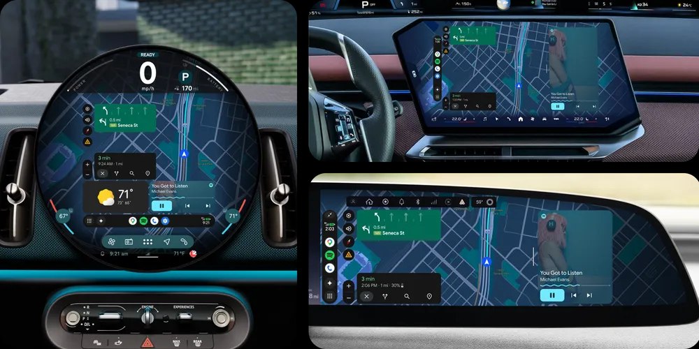 Android Auto si adatta a varie forme di display