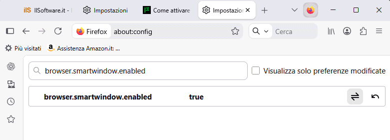 Come attivare Smart Window AI su Firefox 155 in Italia