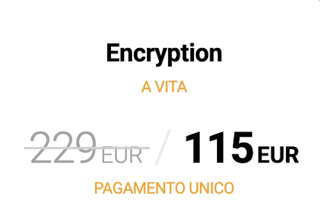 encryption a vita offerta