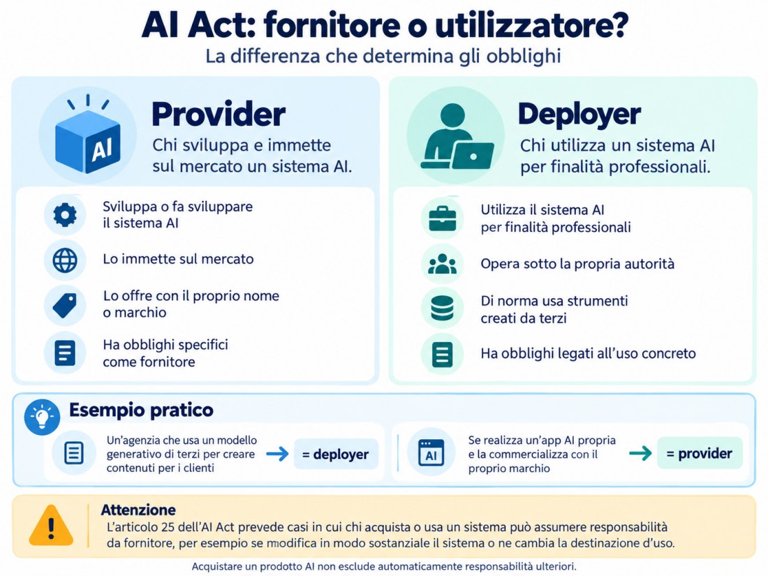 Differenze provider deployer soluzioni AI