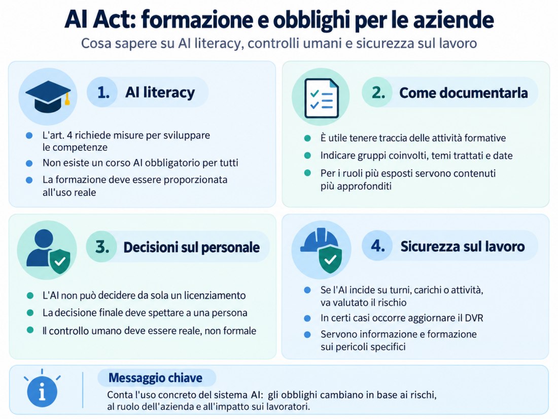 Infografica obblighi AI Act in Italia