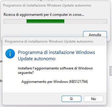 Installazione KB5121794