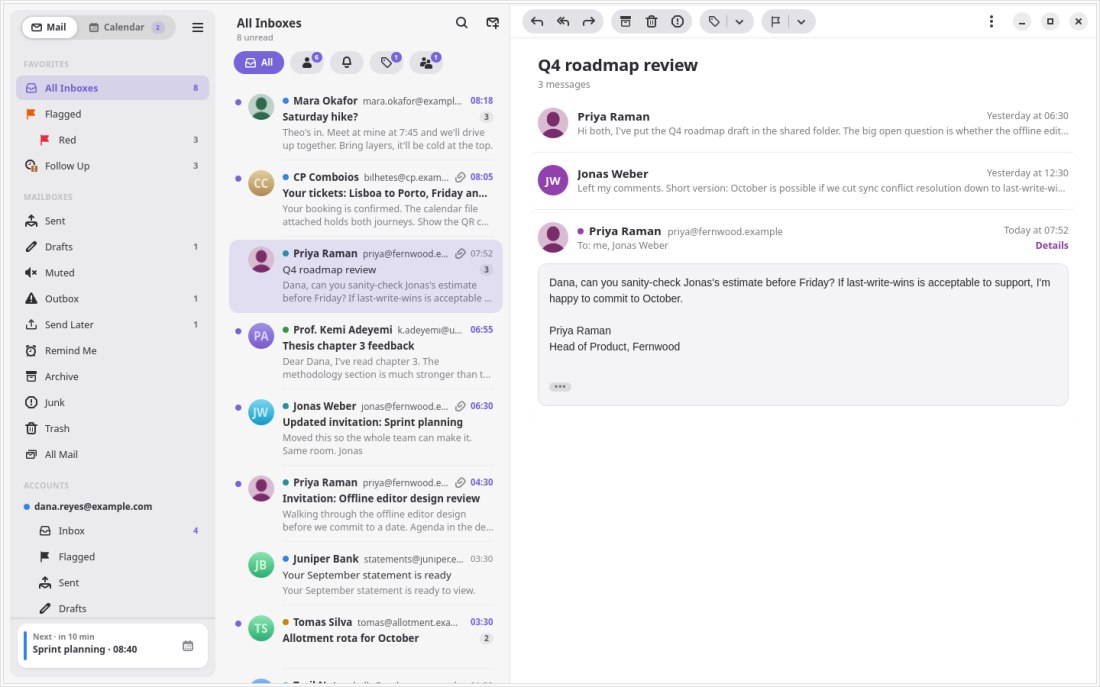 Copertina: Penguin Mail porta su Linux Gmail, Outlook, OpenPGP e AI locale in un solo client