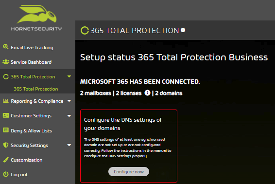 Proteggere le email aziendali Microsoft 365 con Hornetsecurity 365 Total Protection
