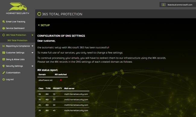 Proteggere le email aziendali Microsoft 365 con Hornetsecurity 365 Total Protection