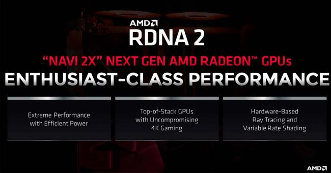 Architettura AMD RDNA 2: rendimento per watt migliorato del 50%