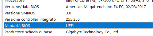 Quando passare dal BIOS legacy a UEFI e usare lo schema GPT su hard disk e SSD
