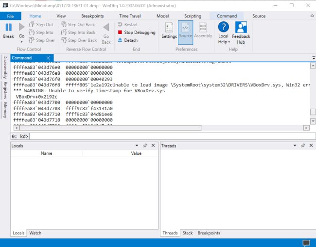 BSOD, cosa sono e come risalire alla causa dell'errore con WinDbg