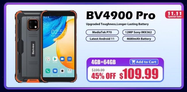 Smartphone, tablet, smartwatch e auricolari Blackview in offerta per il Singles Day