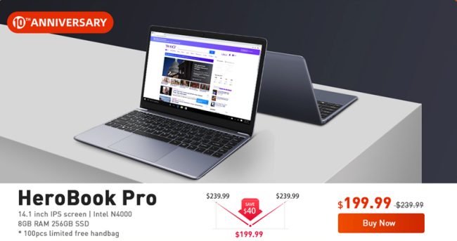 Notebook, tablet e convertibili CHUWI: fino al 35% di sconto
