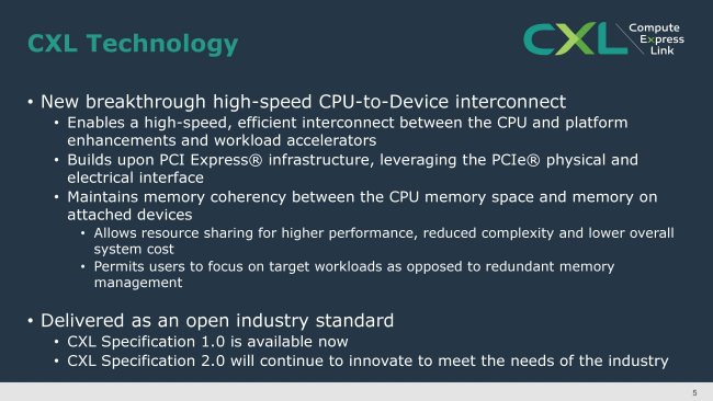 Intel, Google, Microsoft e altre società presentano CXL, nuovo standard per collegare CPU e chip acceleratori