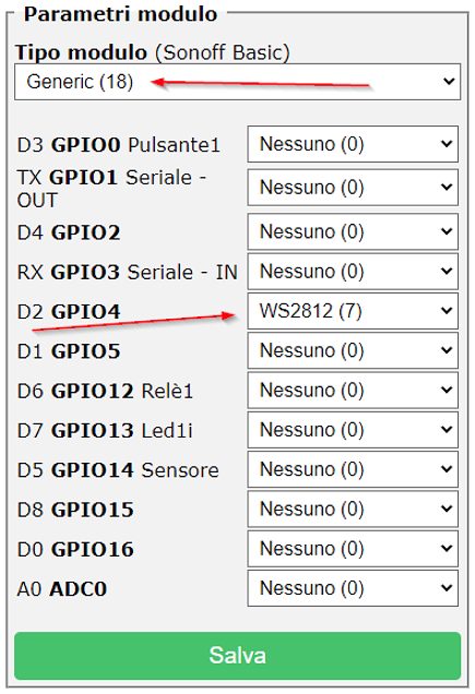Realizzare un albero di Natale interattivo con ESP8266 e il firmware Tasmota